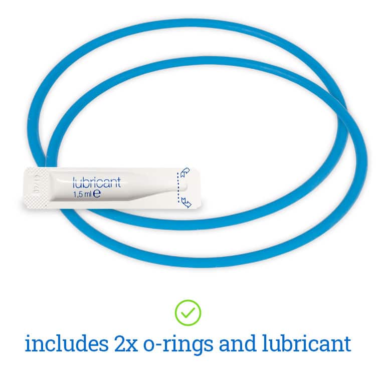 Includes 2x o-rings and lubricant