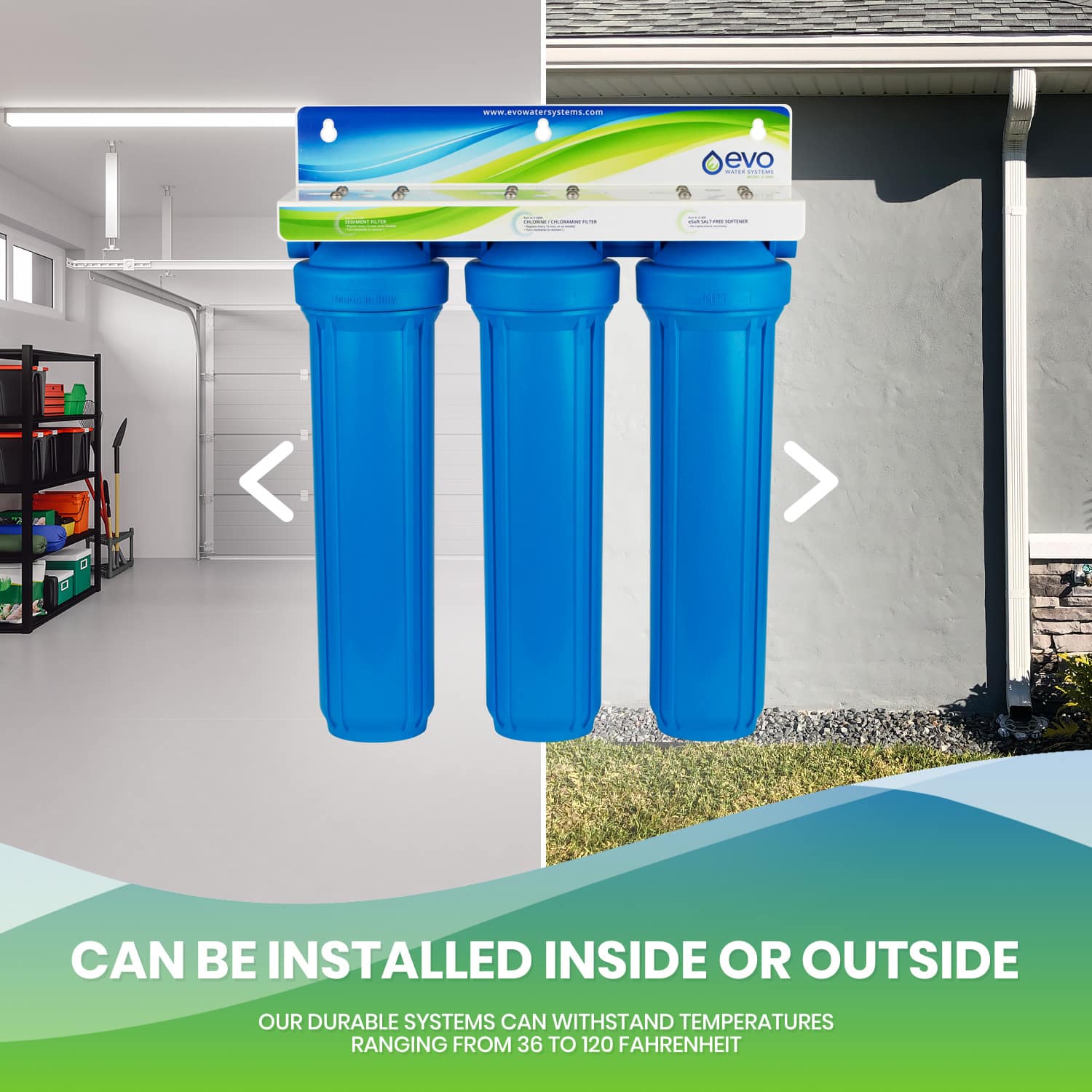 Whole House Water System - Install Inside or Outside