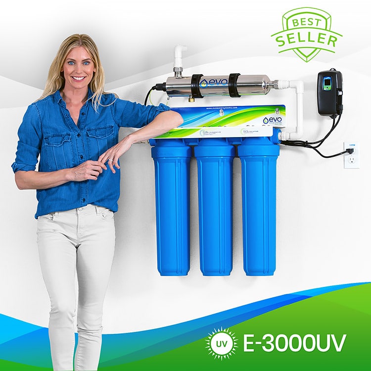 Evo E-3000UV, Whole House Water Filter and Salt-Free Softener with UV